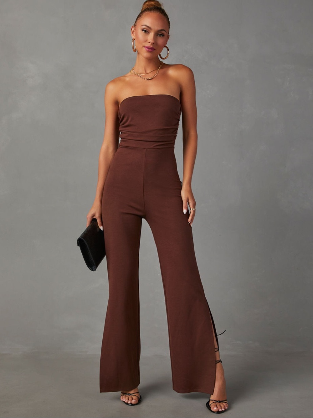 VICI- Deep in my soul strapless knit jumpsuit